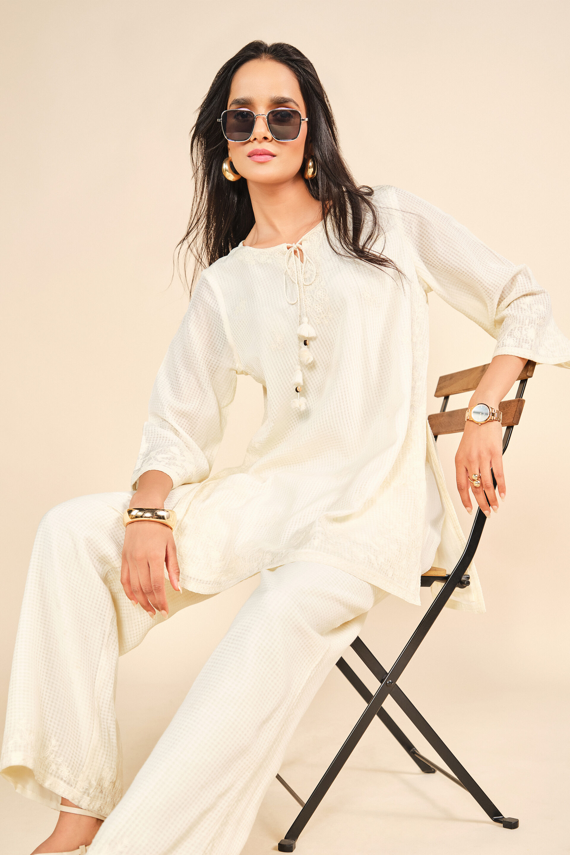 Suhaani Subah Co-ord, Off White, image 2